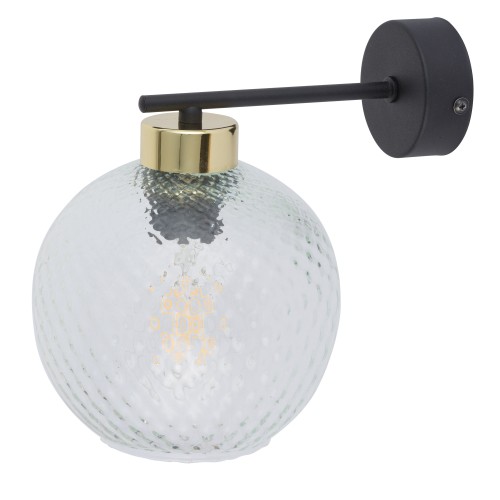 DEVON Kinkiet 1 4629 TK Lighting Złoty, Czarny Transparentny