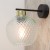 DEVON Kinkiet 1 4629 TK Lighting Złoty, Czarny Transparentny