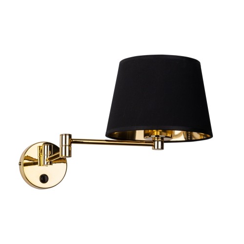 GLORY BLACK Kinkiet 1 6483 TK Lighting Złoty Czarny