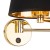 GLORY BLACK Kinkiet 1 6483 TK Lighting Złoty Czarny