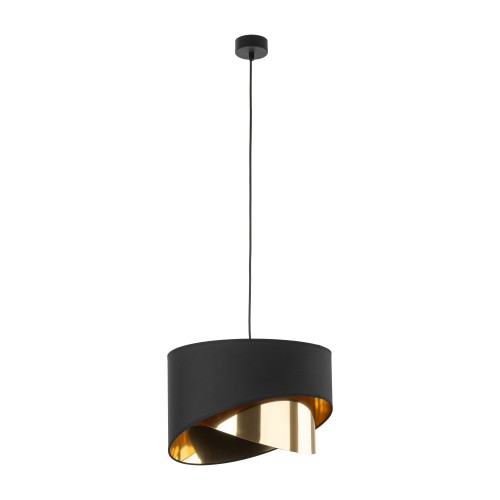 GRANT BLACK Lampa wisząca 1 4823 TK Lighting Czarny Złoty, Czarny