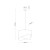 GRANT BLACK Lampa wisząca 1 4823 TK Lighting Czarny Złoty, Czarny