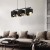 GRANT BLACK Lampa wisząca 3 4824 TK Lighting Czarny Złoty, Czarny