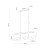 GRANT BLACK Lampa wisząca 3 4824 TK Lighting Czarny Złoty, Czarny