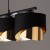 GRANT BLACK Lampa wisząca 4 4825 TK Lighting Czarny Złoty, Czarny
