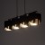 GRANT BLACK Lampa wisząca 4 4825 TK Lighting Czarny Złoty, Czarny