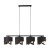 GRANT BLACK Lampa wisząca 4 4825 TK Lighting Czarny Złoty, Czarny