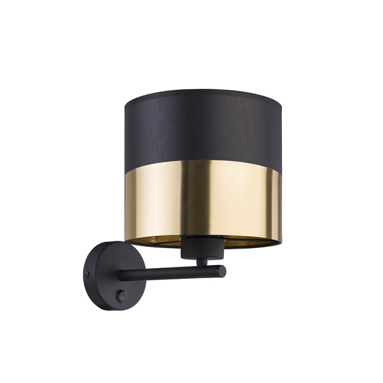 LONDYN GOLD Kinkiet 1 3475 TK Lighting Czarny Złoty, Czarny