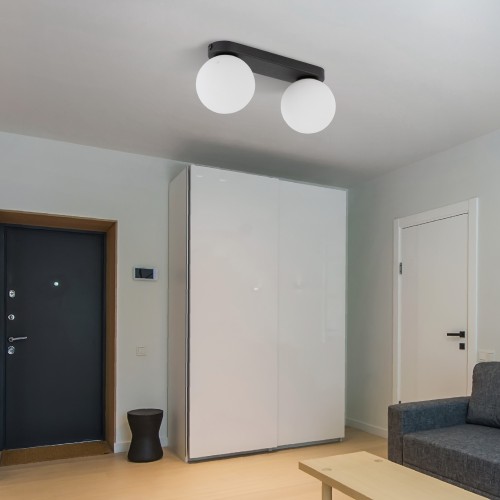 MINI BLACK Lampa sufitowa 2 5614 TK Lighting Czarny Biały