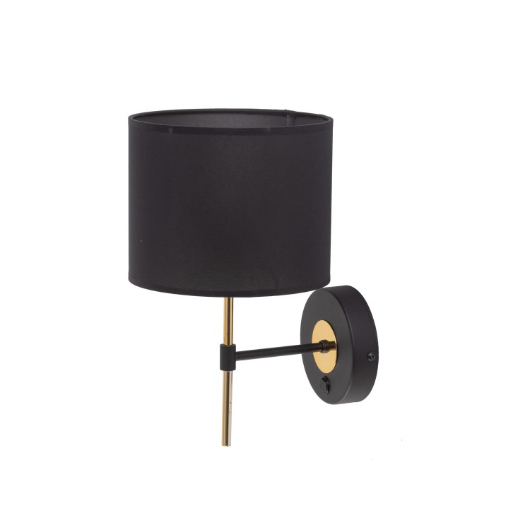 LORD Kinkiet 1 4672 TK Lighting Złoty, Czarny Czarny