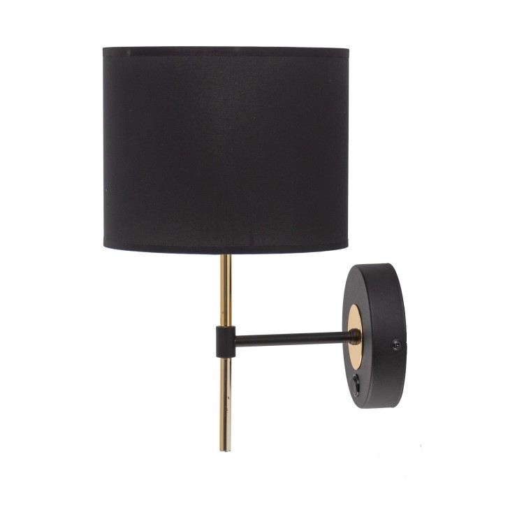 LORD Kinkiet 1 4672 TK Lighting Złoty, Czarny Czarny