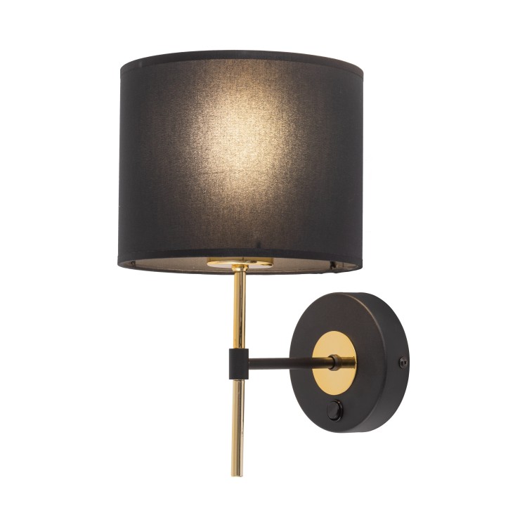 LORD Kinkiet 1 4672 TK Lighting Złoty, Czarny Czarny