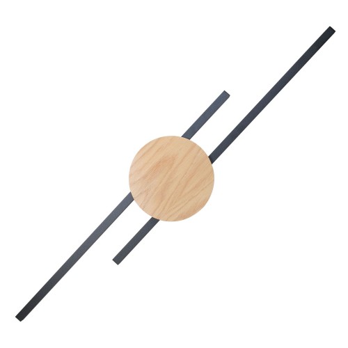 JAVA BLACK WOOD Kinkiet 2 1369 TK Lighting Sosna, Czarny Brązowy