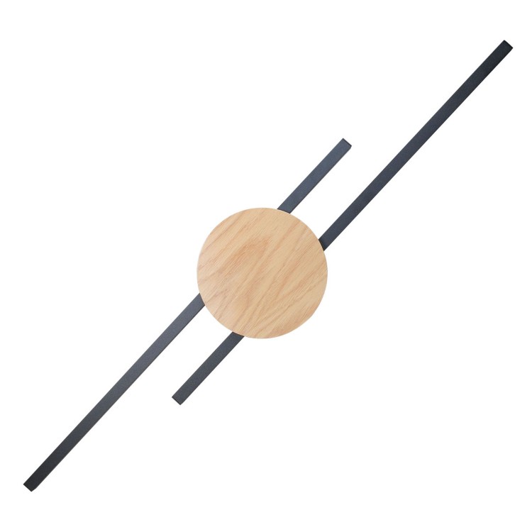 JAVA BLACK WOOD Kinkiet 2 1369 TK Lighting Sosna, Czarny Brązowy