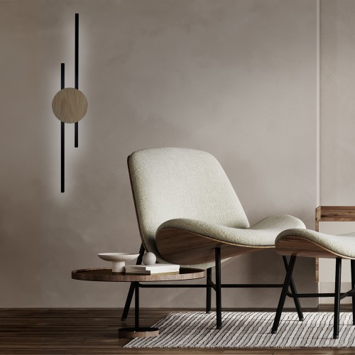 JAVA BLACK WOOD Kinkiet 2 1369 TK Lighting Sosna, Czarny Brązowy