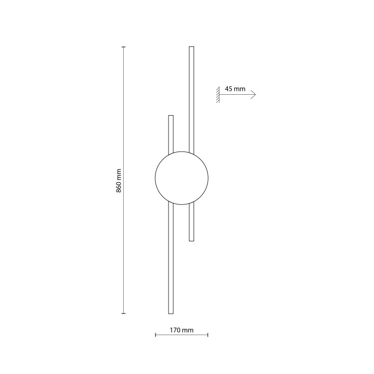 JAVA BLACK WOOD Kinkiet 2 1369 TK Lighting Sosna, Czarny Brązowy