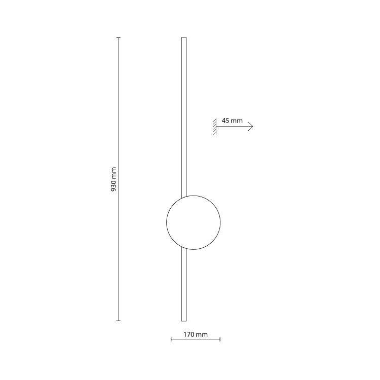 JAVA II BLACK WOOD Kinkiet 1 1441 TK Lighting Czarny