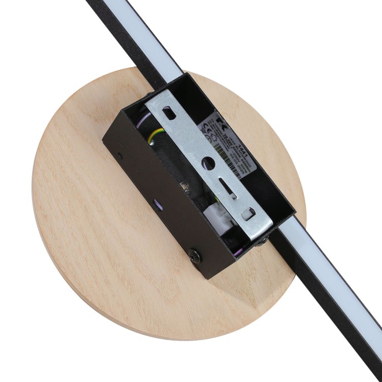 JAVA II BLACK WOOD Kinkiet 1 1441 TK Lighting Czarny
