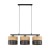 NICOL Lampa wisząca 3 4801 TK Lighting Czarny Brązowy, Czarny