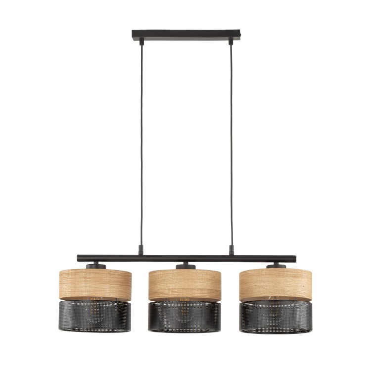 NICOL Lampa wisząca 3 4801 TK Lighting Czarny Brązowy, Czarny