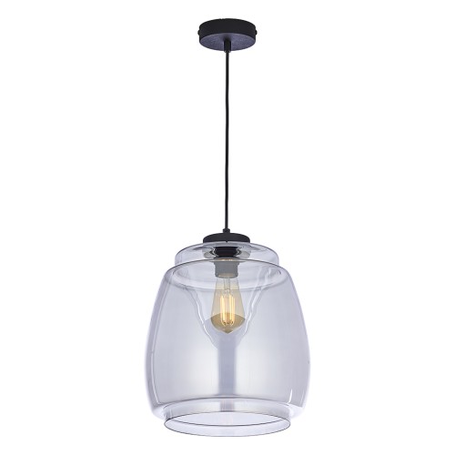 PILAR Lampa wisząca 1 BLACK 2425 TK Lighting Czarny Grafitowy