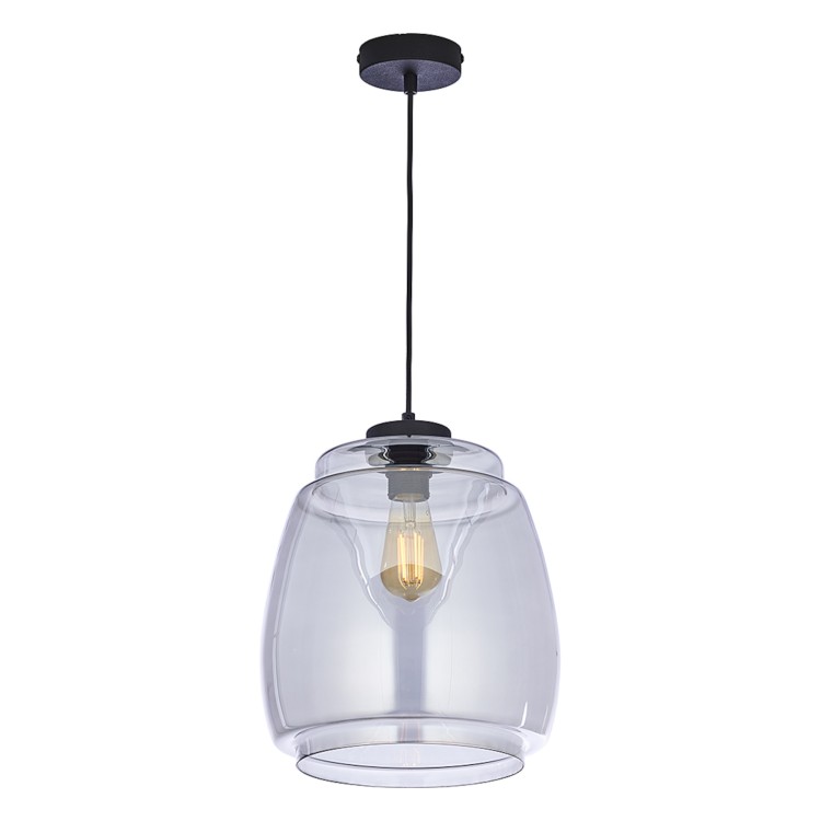 PILAR Lampa wisząca 1 BLACK 2425 TK Lighting Czarny Grafitowy
