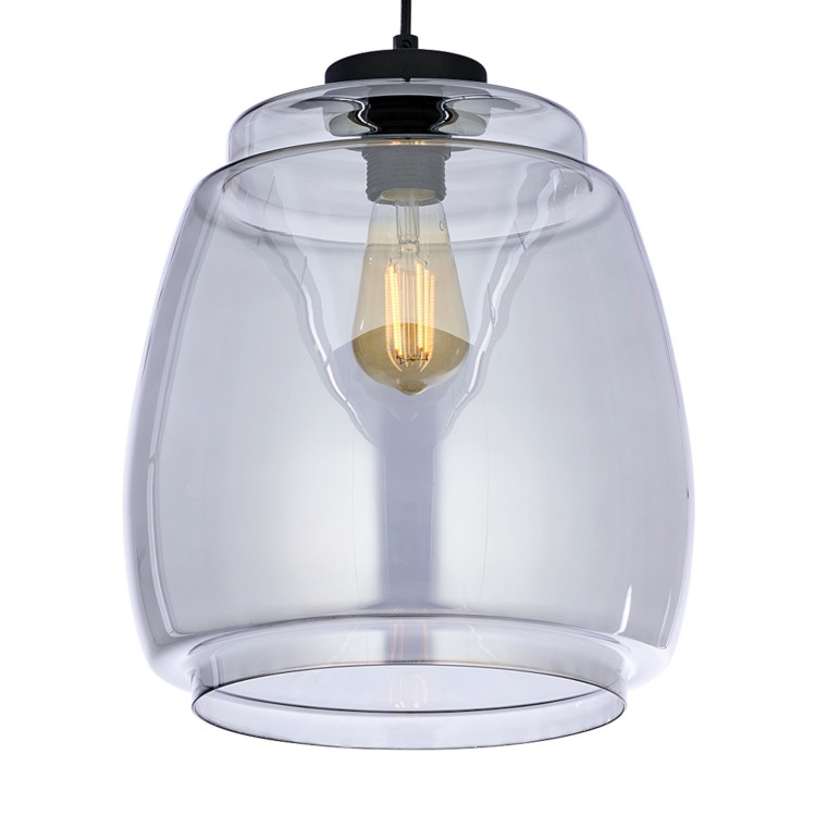 PILAR Lampa wisząca 1 BLACK 2425 TK Lighting Czarny Grafitowy
