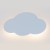 CLOUD BLUE Kinkiet 2 X G9 4966 TK Lighting Błękitny, Biały Niebieski
