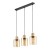 ORSON Lampa wisząca 3 4568 TK Lighting Sosna, Czarny Bursztynowy
