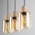ORSON Lampa wisząca 3 4568 TK Lighting Sosna, Czarny Bursztynowy