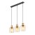 ORSON Lampa wisząca 3 4568 TK Lighting Sosna, Czarny Bursztynowy