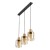 ORSON Lampa wisząca 3 4568 TK Lighting Sosna, Czarny Bursztynowy