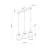 ORSON Lampa wisząca 3 4568 TK Lighting Sosna, Czarny Bursztynowy