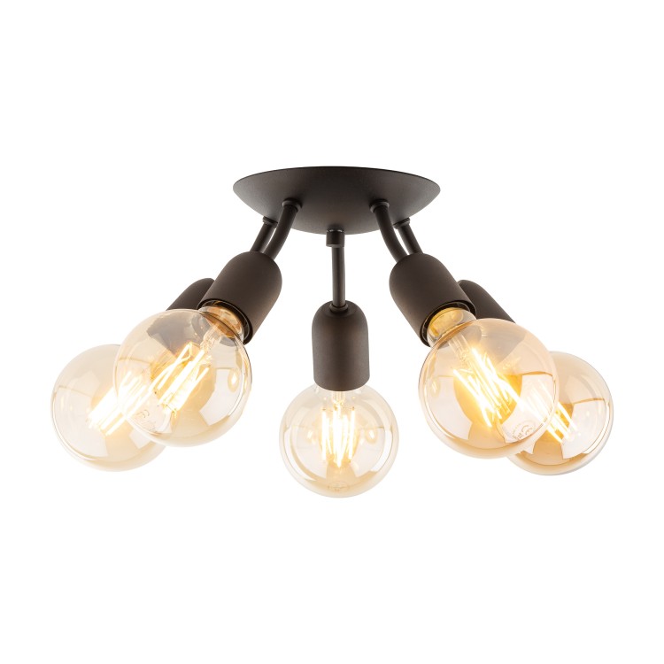 RUBIO Lampa sufitowa 5 4830 TK Lighting Czarny