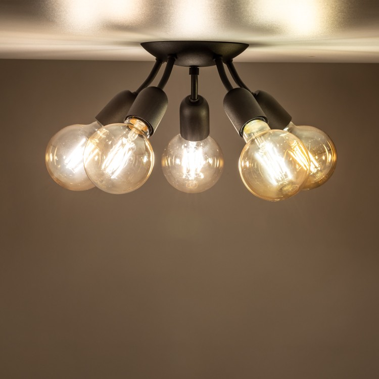 RUBIO Lampa sufitowa 5 4830 TK Lighting Czarny
