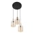 SIERRA GOLD AMBER Lampa wisząca 3 6667 TK Lighting Złoty, Czarny Bursztynowy