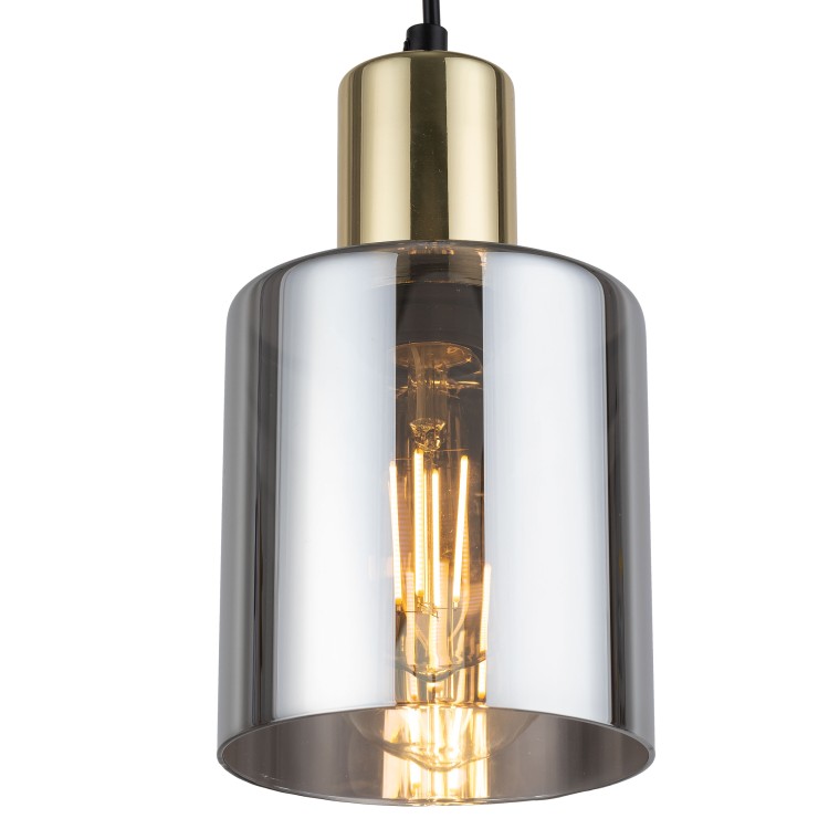 SIERRA GOLD Lampa wisząca 1 6661 TK Lighting Złoty, Czarny Grafitowy