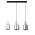 SIERRA GOLD Lampa wisząca 3 Listwa 6662 TK Lighting Złoty, Czarny Grafitowy