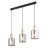 SIERRA GOLD Lampa wisząca 3 Listwa 6662 TK Lighting Złoty, Czarny Grafitowy