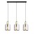 SIERRA GOLD Lampa wisząca 3 Listwa 6662 TK Lighting Złoty, Czarny Grafitowy