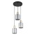 SIERRA GOLD Lampa wisząca 3 6663 TK Lighting Złoty, Czarny Grafitowy