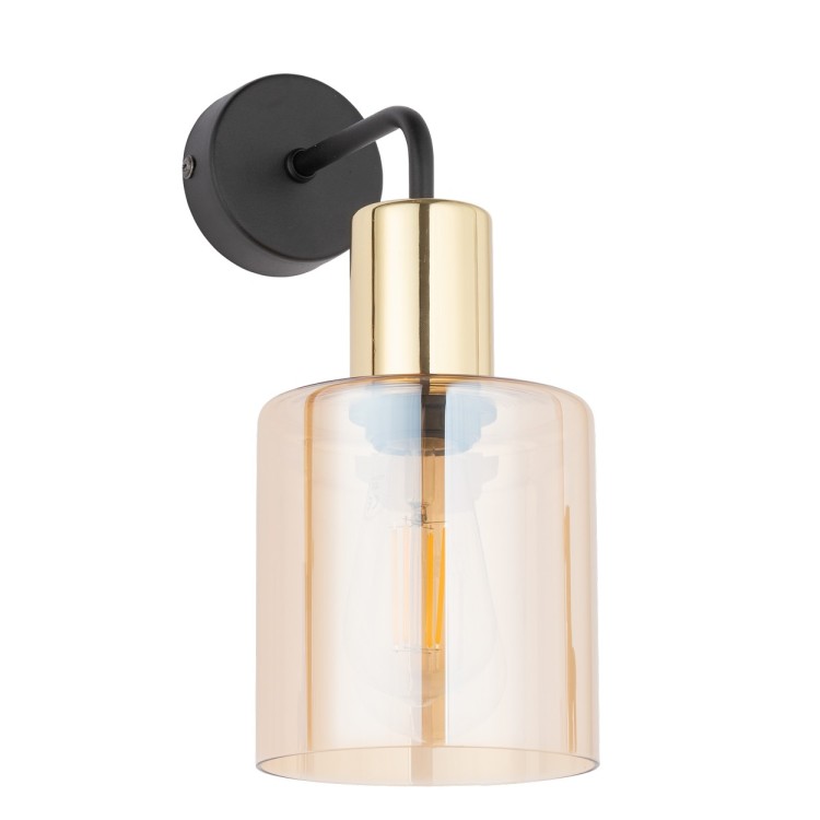 SIERRA GOLD AMBER Kinkiet 1 6664 TK Lighting Złoty, Czarny Bursztynowy