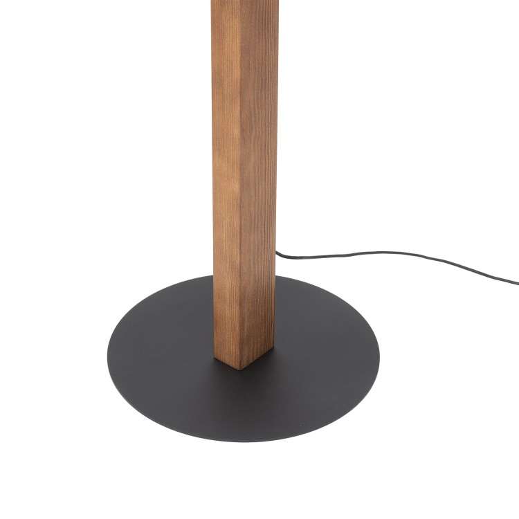 TEO LED Lampa podłogowa 1410 TK Lighting Orzech, Czarny Orzech