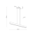 TEO LED Lampa wisząca 1260 1448 TK Lighting Sosna, Czarny
