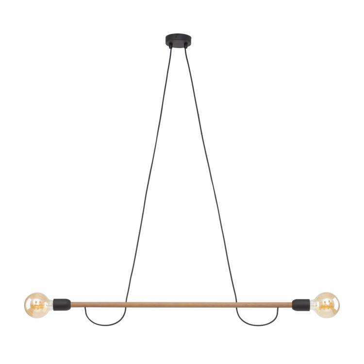 HELIX WOOD ORZECH Lampa wisząca 2 4948 TK Lighting Orzech, Czarny