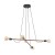 HELIX WOOD ORZECH Lampa wisząca 4 4949 TK Lighting Orzech, Czarny