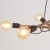 HELIX WOOD ORZECH Lampa wisząca 6 4950 TK Lighting Orzech, Czarny