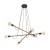 HELIX WOOD ORZECH Lampa wisząca 6 4950 TK Lighting Orzech, Czarny