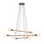 HELIX WOOD ORZECH Lampa wisząca 6 4950 TK Lighting Orzech, Czarny