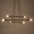HELIX WOOD ORZECH Lampa wisząca 6 4950 TK Lighting Orzech, Czarny